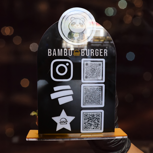 082 | Hablador 3 códigos QR estilo Bambu Burger