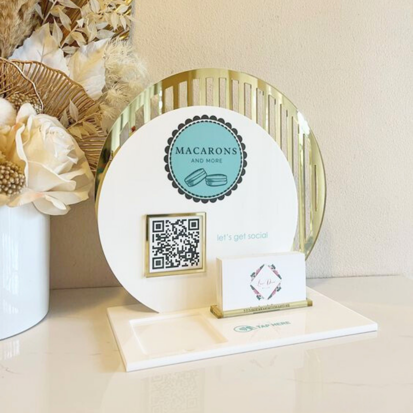 072 | Hablador QR con tarjetero estilo Doble Arco