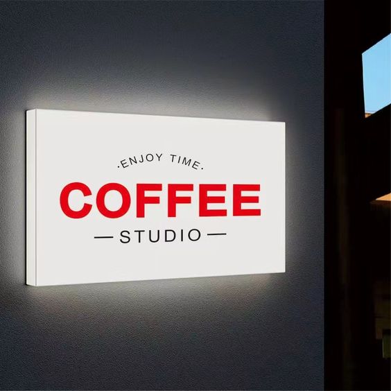 034 | Logo rectangular en acrílico 3D con iluminación