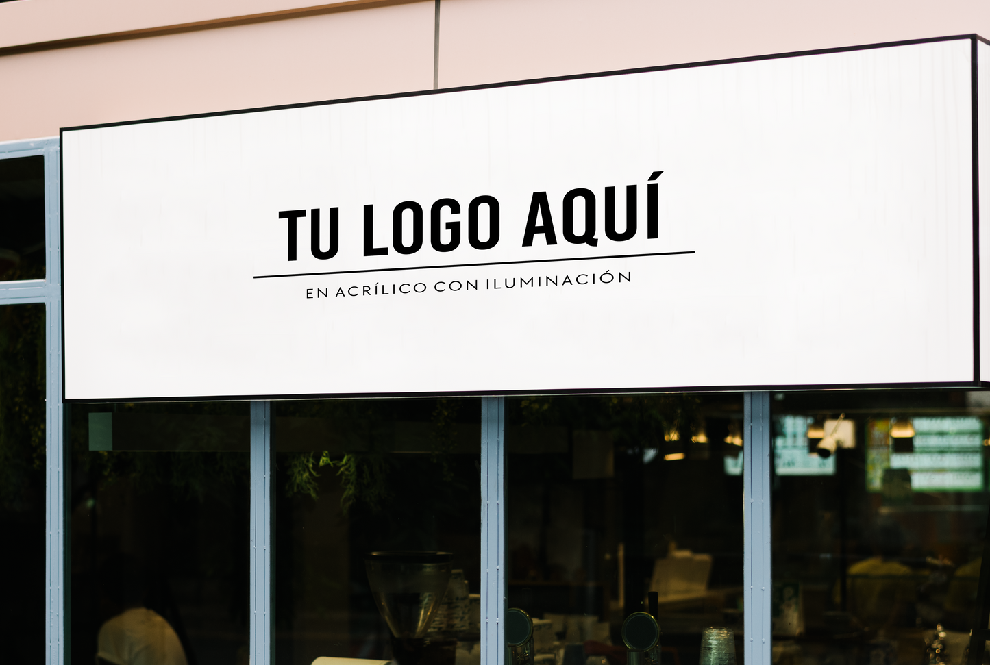 019 | Aviso clásico en acrílico tipo caja de luz