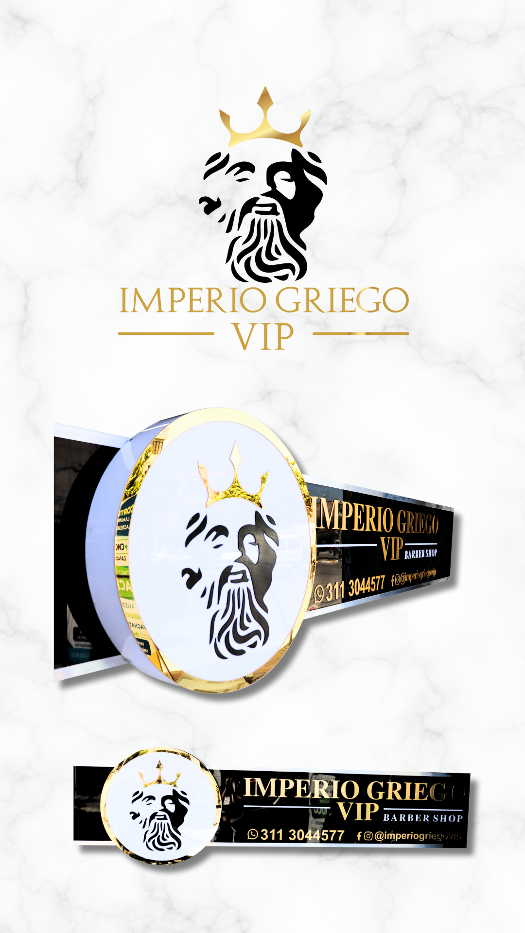 012 | Aviso con circulo 3D iluminado